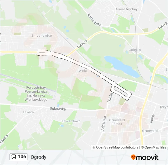 106 Bus Line Map