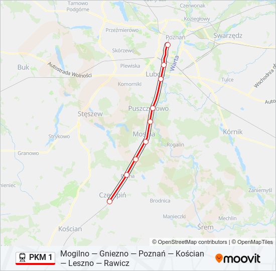 PKM 1  Line Map