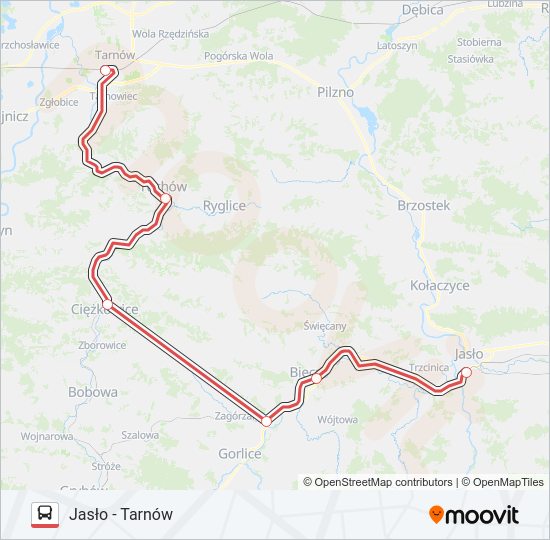 ZKA TLK 33106 bus Line Map