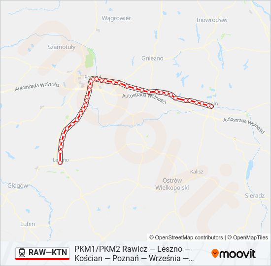 RAW—KTN  Line Map