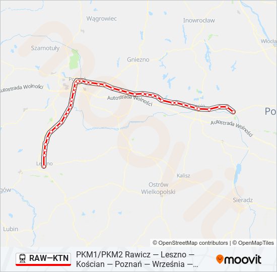 RAW—KTN  Line Map