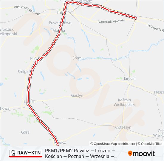 RAW—KTN  Line Map