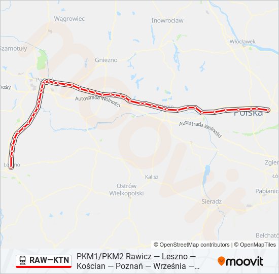 RAW—KTN  Line Map