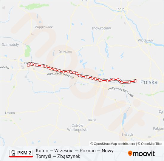  PKM 2: карта маршрута