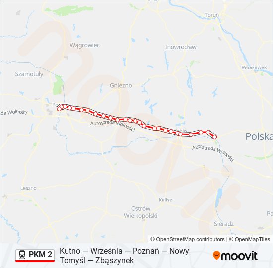 PKM 2 train Line Map