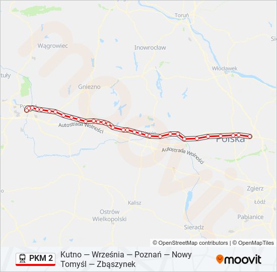  PKM 2: карта маршрута