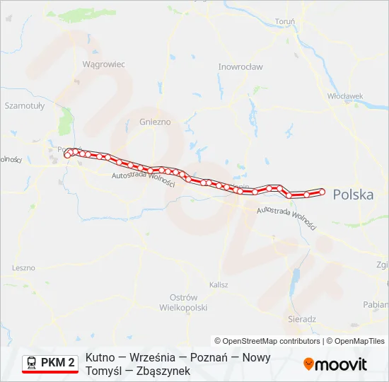  PKM 2: карта маршрута