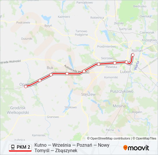 PKM 2 train Line Map