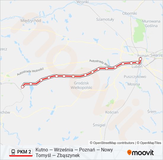  PKM 2: карта маршрута