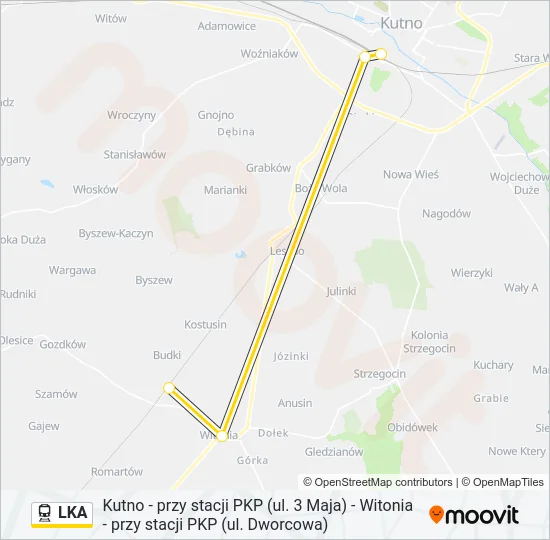 LKA Train Line Map