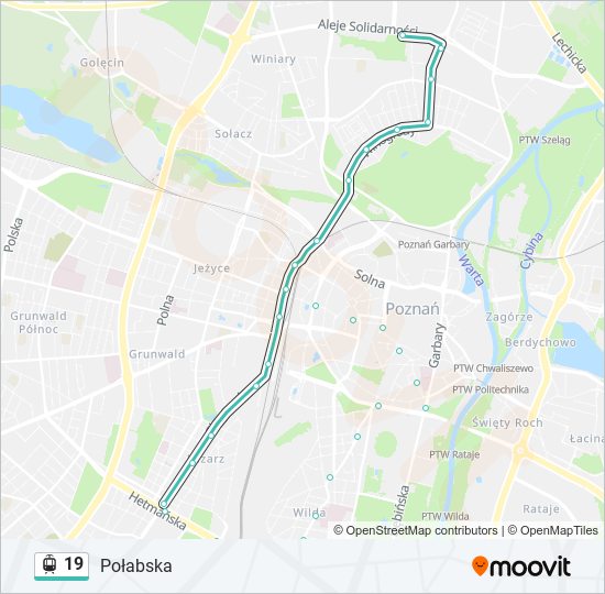 19 light rail Line Map