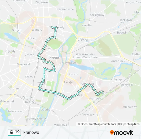 19 Light Rail Line Map