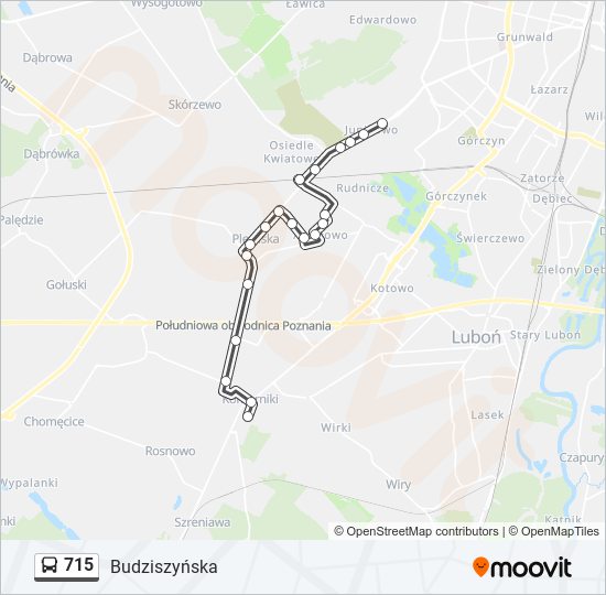 715 bus Line Map