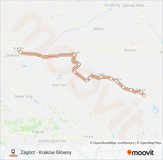 IC 33110 Train Line Map