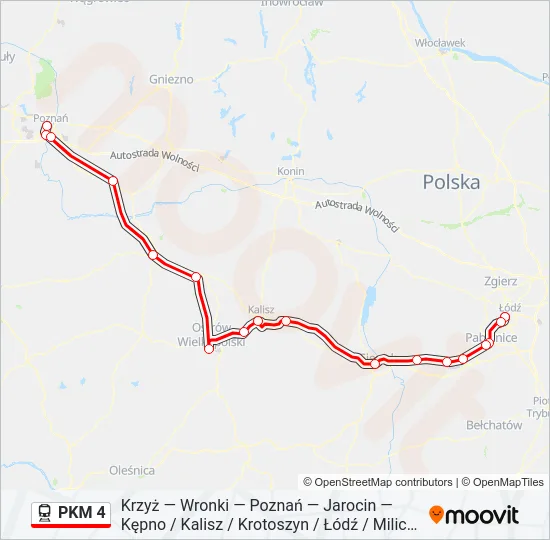  PKM 4: карта маршрута