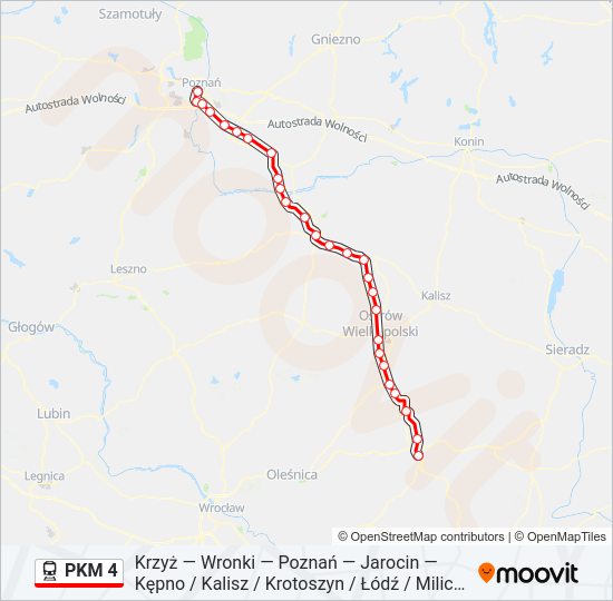  PKM 4: карта маршрута