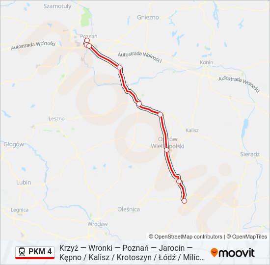  PKM 4: карта маршрута