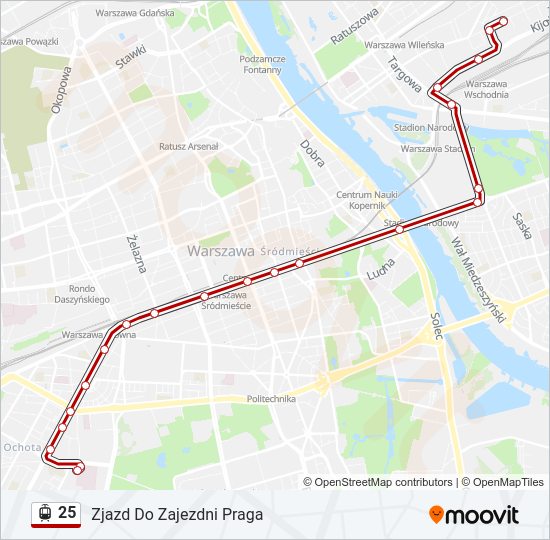 25 light rail Line Map