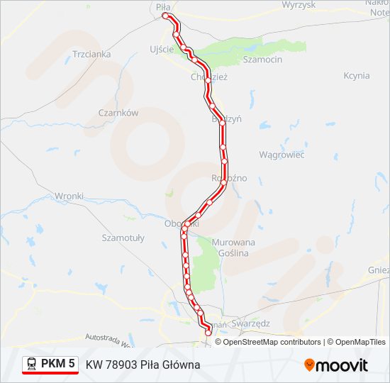  PKM 5: карта маршрута