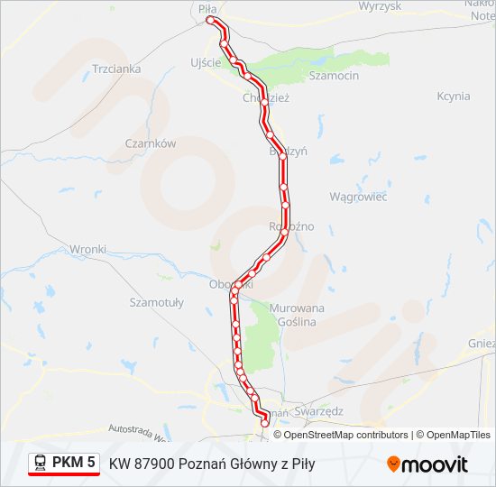  PKM 5: карта маршрута