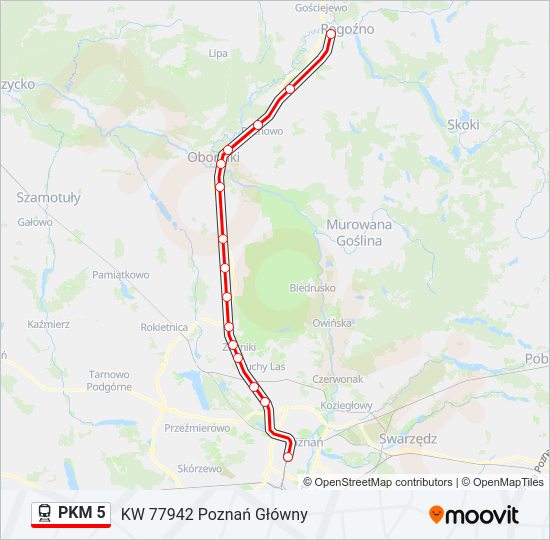  PKM 5: карта маршрута