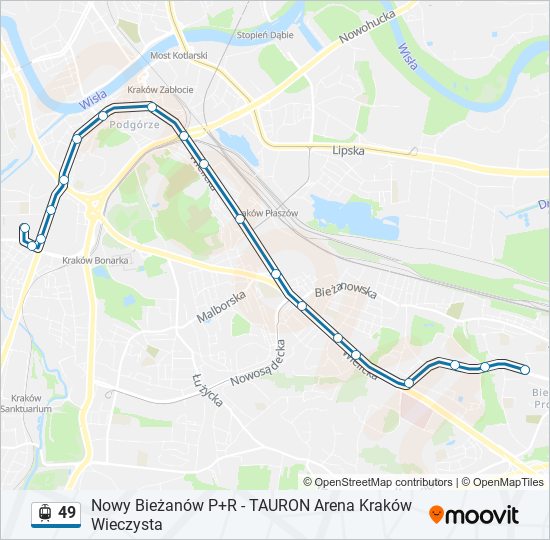 49 light rail Line Map