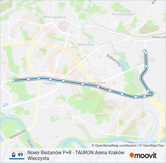 49 light rail Line Map