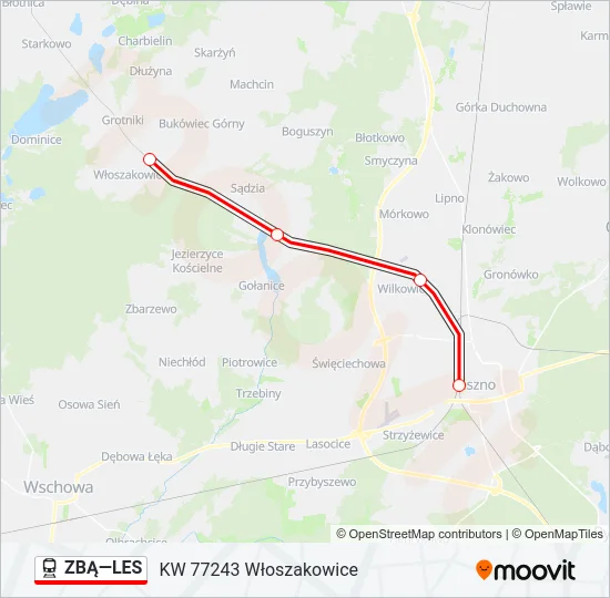ZBĄ—LES  Line Map