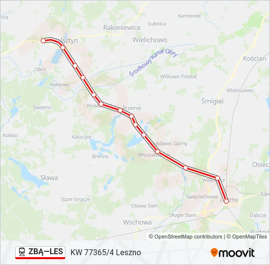  ZBĄ—LES: карта маршрута