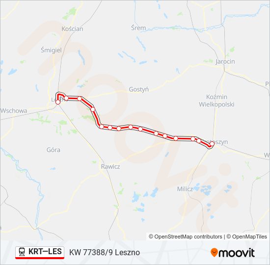 KRT—LES  Line Map