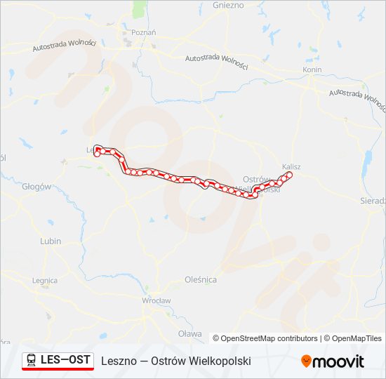 LES—OST  Line Map