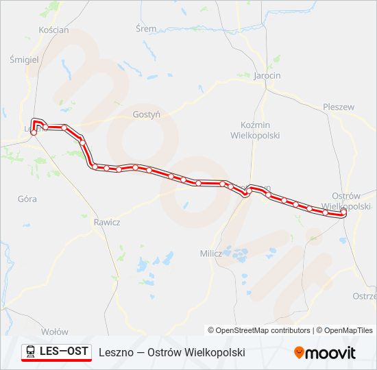 LES—OST  Line Map