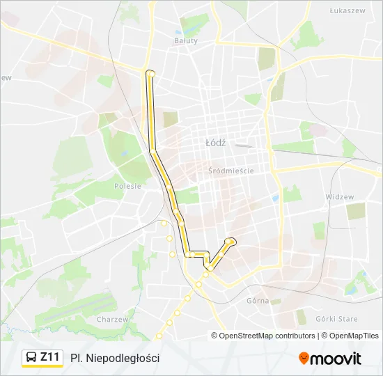 Z11 Bus Line Map