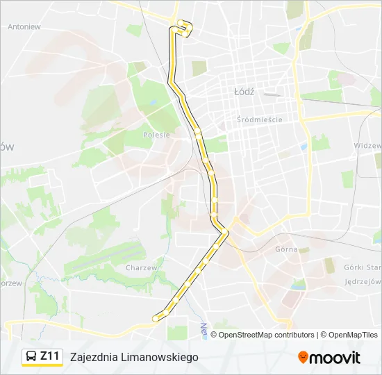 Z11 Bus Line Map