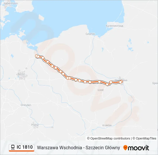 IC 1810 Train Line Map