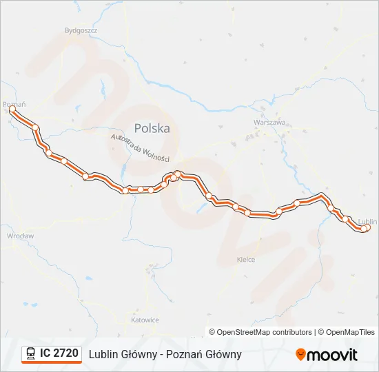 IC 2720 Train Line Map