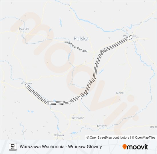 EIC 1602 Train Line Map