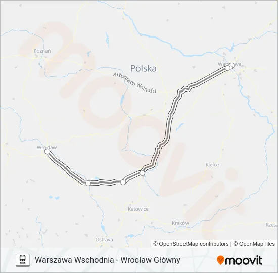 EIC 1602 Train Line Map