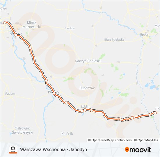 IC 12010 Train Line Map