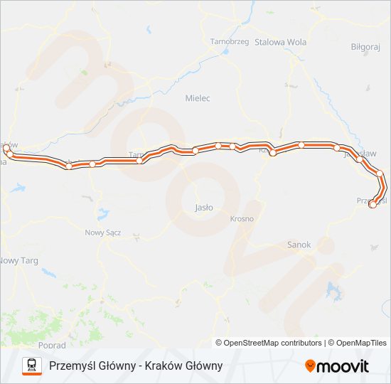 IC 33166 Train Line Map