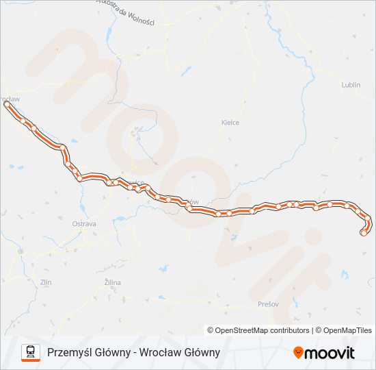 IC 36172 Train Line Map