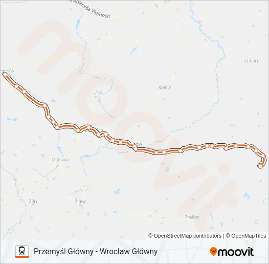 IC 36172 Train Line Map