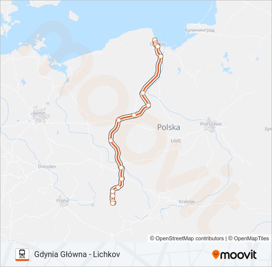 IC 56000 Train Line Map