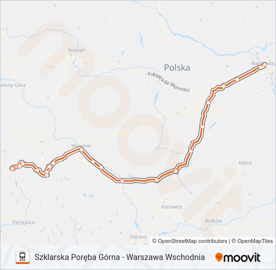 IC 61150 train Line Map