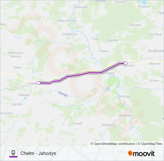 TLK 22012 Train Line Map
