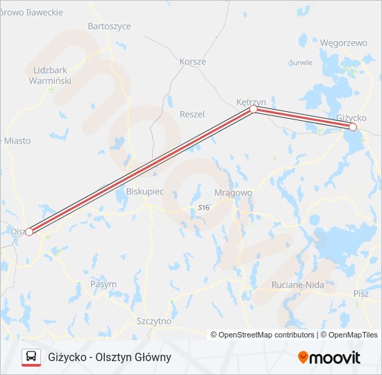 ZKA IC 55101 bus Line Map