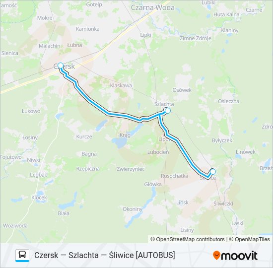 CZK—ŚLC [ZKA] bus Line Map