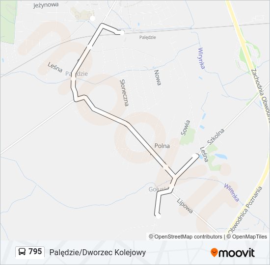 795 bus Line Map