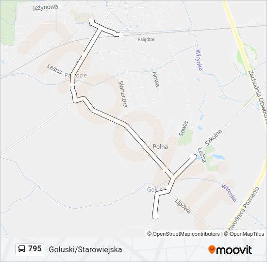 795 bus Line Map