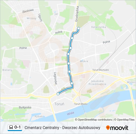 O-1 bus Line Map